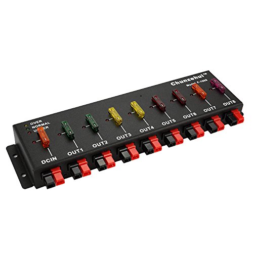 Chunzehui F-1008 Horizontal 9 Port 40A Anderson Powerpole Connector Power Splitter Distributor Source Strip, 1 Input and 8 Output. Chunzehui F-1008 Horizontal 9 Port 40A Anderson Powerpole Connector Power Splitter Distributor Source Strip, 1 Input and 8 Output. von Chunzehui