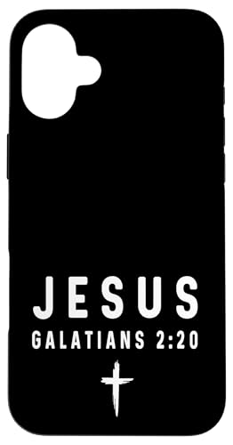 Galater 2:20 2 20 Faith - God Jesus Religious Christian Hülle für iPhone 16 Plus Galater 2:20 2 20 Faith - God Jesus Religious Christian Hülle für iPhone 16 Plus von Church Bible Verses for Men Women Boys Girls by RJ