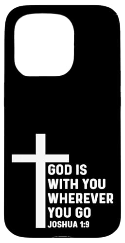 Hülle für iPhone 15 Pro Joshua 1:9 1 9 Gott Jesus religiöses Zitat christliches Kreuz Hülle für iPhone 15 Pro Joshua 1:9 1 9 Gott Jesus religiöses Zitat christliches Kreuz von Church Bible Verses for Pastor Clergy Priest by RJ