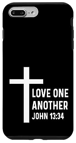 Hülle für iPhone 7 Plus/8 Plus Johannes 13:34 13 34 Gott Jesus Christian Love One Another von Church Bible Verses for Pastor Clergy Priest by RJ