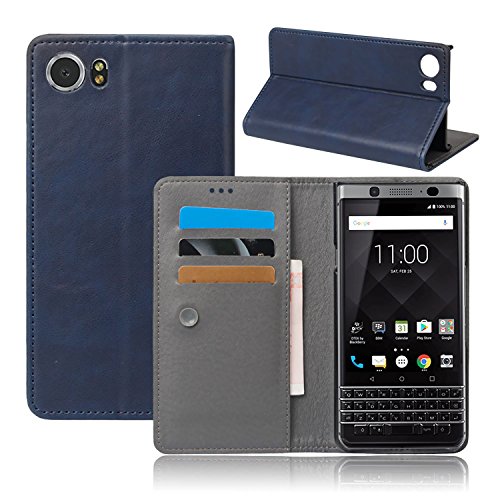 CiCiCat BlackBerry KEYone Hülle Handyhüllen, Flip Back Cover Case Schutz Hülle Tasche Schutzhülle. (4.5'', Blau) von CiCiCat