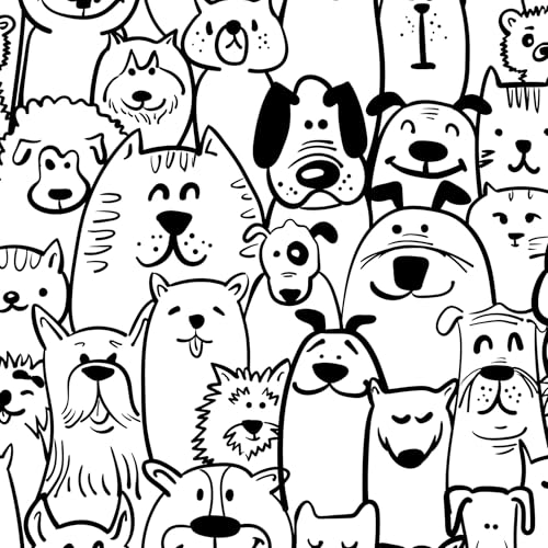 CiCiwind Selbstklebende Tapete 44cm×3m Tapete Kinderzimmer Weißer und Schwarzer Hund und Schaf Tapete Verdickung Möbelfolie Wasserdicht Vinyl Klebefolie Niedliche Cartoon-Tiere Tapete für Wandmöbel CiCiwind Selbstklebende Tapete 44cm×3m Tapete Kinderzimmer Weißer und Schwarzer Hund und Schaf Tapete Verdickung Möbelfolie Wasserdicht Vinyl Klebefolie Niedliche Cartoon-Tiere Tapete für Wandmöbel von CiCiwind