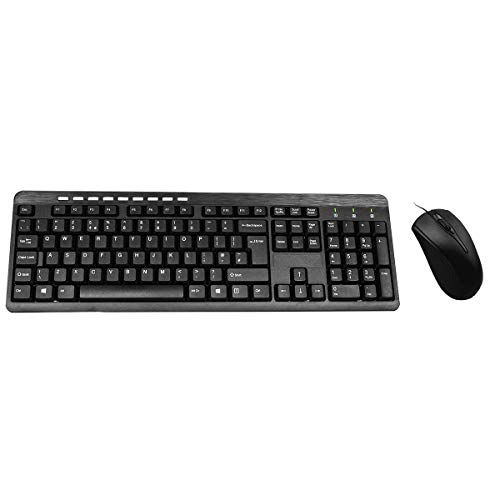 CIT Wired Keyboard and Mouse Desktop Kit, USB, Compact, Retail von CiT