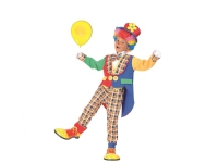 Flower Clown Costume (Jacket with fake shirt, bow tie, trousers and hat)  - 8-10 years von Ciao