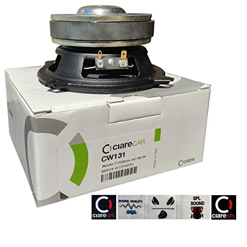 1 CIARE CW131 Lautsprecher woofer 5" 13,00 cm 130 mm Durchmesser 70 watt rms 180 watt max impedanz 4 ohm 89 db spl autotüren Auto schwarz, 1 stück 1 CIARE CW131 Lautsprecher woofer 5" 13,00 cm 130 mm Durchmesser 70 watt rms 180 watt max impedanz 4 ohm 89 db spl autotüren Auto schwarz, 1 stück von Ciare
