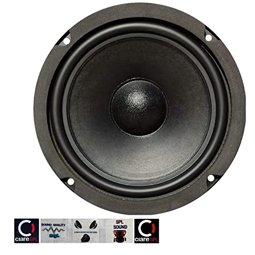 1 CIARE HW159 HW 159 Lautsprecher tieftöner woofer 16,50 cm 165 mm 6,5" Durchmesser 60 watt rms und 150 watt max 8 ohm für heimgummifederung, 1 stück + 5 kostenlose Aufkleber von Ciare