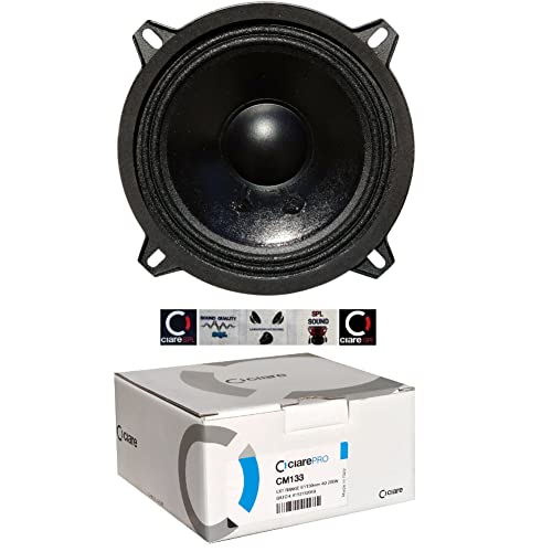 1 WOOFER CIARE CM133 cm 133 Lautsprecher von 13,00 cm 130 mm 5" mit 80 watt rms und 200 watt max mit impedanz 4 ohm empfindlichkeit 90 db für Auto, 1 stück + 5 kostenlose Aufkleber von Ciare