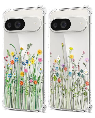 Ciciber Ttusy 2 Stück Hülle für Google Pixel 9, Transparent Handyhülle mit Muster Blumen Case Stoßfest Aesthetic Frauen Mädchen Weich Silikon Klar TPU Schutzhülle für Google Pixel 9 Ciciber Ttusy 2 Stück Hülle für Google Pixel 9, Transparent Handyhülle mit Muster Blumen Case Stoßfest Aesthetic Frauen Mädchen Weich Silikon Klar TPU Schutzhülle für Google Pixel 9 von Ciciber Ttusy