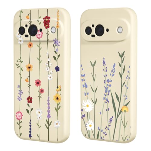 Ciciber Ttusy 2 Stück Hülle für Google Pixel 9 Handyhülle Silikon mit Muster Blumen Matte Case Stoßfest Dünn Ästhetik Frauen Mädchen Weich TPU Schutzhülle Tasche für Google Pixel 9,03 Ciciber Ttusy 2 Stück Hülle für Google Pixel 9 Handyhülle Silikon mit Muster Blumen Matte Case Stoßfest Dünn Ästhetik Frauen Mädchen Weich TPU Schutzhülle Tasche für Google Pixel 9,03 von Ciciber Ttusy