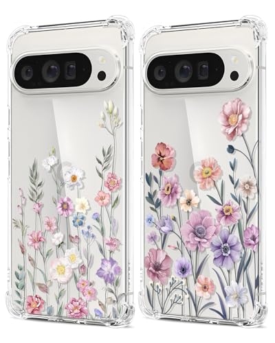 Ciciber Ttusy 2 Stück Hülle für Google Pixel 9 Pro XL, Transparent Handyhülle mit Muster Blumen Case Stoßfest Aesthetic Frauen Mädchen Weich Silikon Klar TPU Schutzhülle für Google Pixel 9 Pro XL Ciciber Ttusy 2 Stück Hülle für Google Pixel 9 Pro XL, Transparent Handyhülle mit Muster Blumen Case Stoßfest Aesthetic Frauen Mädchen Weich Silikon Klar TPU Schutzhülle für Google Pixel 9 Pro XL von Ciciber Ttusy