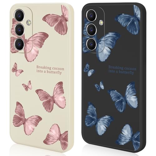 Ciciber Ttusy 2 Stück Hülle für Samsung Galaxy A15 5G/4G Handyhülle Silikon mit Muster Schmetterling Case StoßUltrast Dünn Ästhetik Frauen Mädchen Weich TPU Schutzhülle für Samsung A15 Ciciber Ttusy 2 Stück Hülle für Samsung Galaxy A15 5G/4G Handyhülle Silikon mit Muster Schmetterling Case StoßUltrast Dünn Ästhetik Frauen Mädchen Weich TPU Schutzhülle für Samsung A15 von Ciciber Ttusy