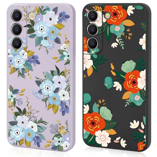 Ciciber Ttusy 2 Stück Hülle für Samsung Galaxy S22 Plus Handyhülle Silikon mit Muster Blumen Matte Case Stoßfest Dünn Ästhetik Frauen Mädchen Weich TPU Schutzhülle Tasche für Samsung S22 Plus Ciciber Ttusy 2 Stück Hülle für Samsung Galaxy S22 Plus Handyhülle Silikon mit Muster Blumen Matte Case Stoßfest Dünn Ästhetik Frauen Mädchen Weich TPU Schutzhülle Tasche für Samsung S22 Plus von Ciciber Ttusy