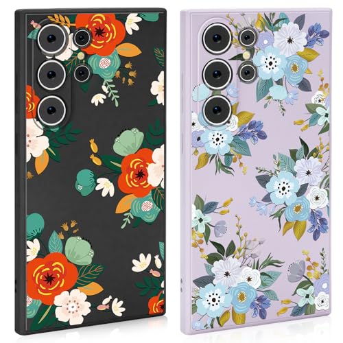 Ciciber Ttusy 2 Stück Hülle für Samsung Galaxy S22 Ultra Handyhülle Silikon mit Muster Blumen Matte Case Stoßfest Dünn Ästhetik Frauen Mädchen Weich TPU Schutzhülle Tasche für Samsung S22 Ultra Ciciber Ttusy 2 Stück Hülle für Samsung Galaxy S22 Ultra Handyhülle Silikon mit Muster Blumen Matte Case Stoßfest Dünn Ästhetik Frauen Mädchen Weich TPU Schutzhülle Tasche für Samsung S22 Ultra von Ciciber Ttusy