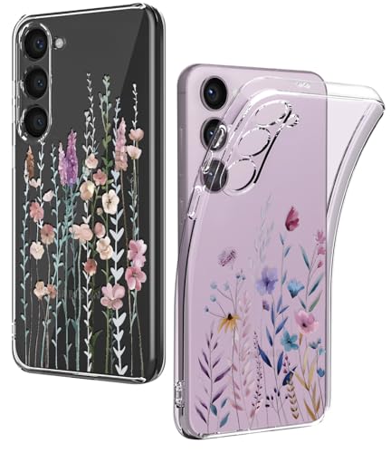 Ciciber Ttusy 2 Stück Hülle für Samsung Galaxy S23, Transparent Handyhülle mit Muster Blumen Case Stoßfest Dünn Aesthetic Frauen Mädchen Weich Silikon Klar TPU Schutzhülle für Samsung S23 5G Ciciber Ttusy 2 Stück Hülle für Samsung Galaxy S23, Transparent Handyhülle mit Muster Blumen Case Stoßfest Dünn Aesthetic Frauen Mädchen Weich Silikon Klar TPU Schutzhülle für Samsung S23 5G von Ciciber Ttusy