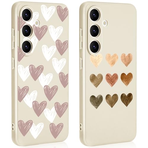 Ciciber Ttusy 2 Stück Hülle für Samsung Galaxy S24 Handyhülle Weiß Silikon mit Muster Herz Case Stoßfest Dünn Ästhetik Frauen Mädchen Weich TPU Schutzhülle Tasche für Samsung S24 Ciciber Ttusy 2 Stück Hülle für Samsung Galaxy S24 Handyhülle Weiß Silikon mit Muster Herz Case Stoßfest Dünn Ästhetik Frauen Mädchen Weich TPU Schutzhülle Tasche für Samsung S24 von Ciciber Ttusy