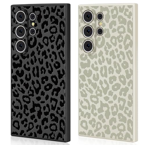 Ciciber Ttusy 2 Stück Hülle für Samsung Galaxy S24 Ultra Handyhülle Silikon mit Muster Leopard Matte Case Stoßfest Dünn Ästhetik Frauen Mädchen Weich TPU Schutzhülle Tasche für Samsung S24 Ultra Ciciber Ttusy 2 Stück Hülle für Samsung Galaxy S24 Ultra Handyhülle Silikon mit Muster Leopard Matte Case Stoßfest Dünn Ästhetik Frauen Mädchen Weich TPU Schutzhülle Tasche für Samsung S24 Ultra von Ciciber Ttusy