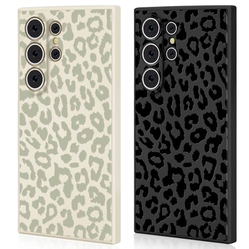 Ciciber Ttusy 2 Stück Hülle für Samsung Galaxy S25 Ultra Handyhülle Silikon mit Muster Leopard Matte Case Stoßfest Dünn Ästhetik Frauen Mädchen Weich TPU Schutzhülle Tasche für Samsung S25 Ultra Ciciber Ttusy 2 Stück Hülle für Samsung Galaxy S25 Ultra Handyhülle Silikon mit Muster Leopard Matte Case Stoßfest Dünn Ästhetik Frauen Mädchen Weich TPU Schutzhülle Tasche für Samsung S25 Ultra von Ciciber Ttusy