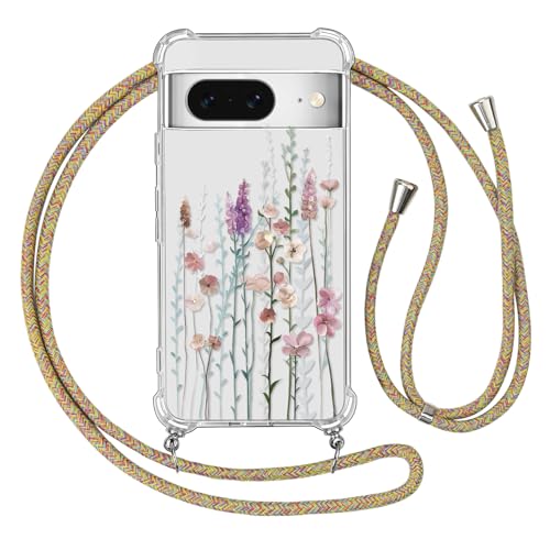 Ciciber Ttusy Handykette Hülle für Google Pixel 8 mit Band, Durchsichtig Muster Blumen Case Weiches Silikon Stoßfest Schutzhülle mit Kordel zum Umhängen Necklace HandyHülle für Google Pixel 8, 02 Ciciber Ttusy Handykette Hülle für Google Pixel 8 mit Band, Durchsichtig Muster Blumen Case Weiches Silikon Stoßfest Schutzhülle mit Kordel zum Umhängen Necklace HandyHülle für Google Pixel 8, 02 von Ciciber Ttusy