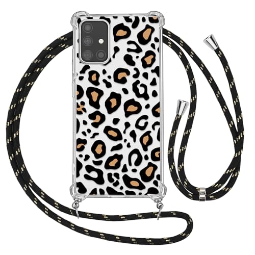 Ciciber Ttusy Handykette Hülle für Samsung Galaxy A51 4G mit Band, Durchsichtig Muster Leopard Case Weiches Silikon Schutzhülle mit Kordel zum Umhängen Necklace HandyHülle für Samsung A51 4G, 07 Ciciber Ttusy Handykette Hülle für Samsung Galaxy A51 4G mit Band, Durchsichtig Muster Leopard Case Weiches Silikon Schutzhülle mit Kordel zum Umhängen Necklace HandyHülle für Samsung A51 4G, 07 von Ciciber Ttusy