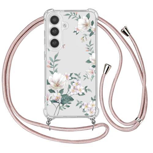 Ciciber Ttusy Handykette Hülle für Samsung Galaxy S24 mit Band, Durchsichtig Muster Blumen Case Weiches Silikon Schutzhülle mit Kordel zum Umhängen Necklace HandyHülle für Samsung S24, 03 Ciciber Ttusy Handykette Hülle für Samsung Galaxy S24 mit Band, Durchsichtig Muster Blumen Case Weiches Silikon Schutzhülle mit Kordel zum Umhängen Necklace HandyHülle für Samsung S24, 03 von Ciciber Ttusy