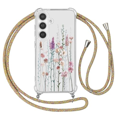 Ciciber Ttusy Handykette Hülle für Samsung Galaxy S25 mit Band, Durchsichtig Muster Blumen Case Weiches TPU Silikon Schutzhülle mit Kordel zum Umhängen Necklace HandyHülle für Samsung S25, 02 Ciciber Ttusy Handykette Hülle für Samsung Galaxy S25 mit Band, Durchsichtig Muster Blumen Case Weiches TPU Silikon Schutzhülle mit Kordel zum Umhängen Necklace HandyHülle für Samsung S25, 02 von Ciciber Ttusy