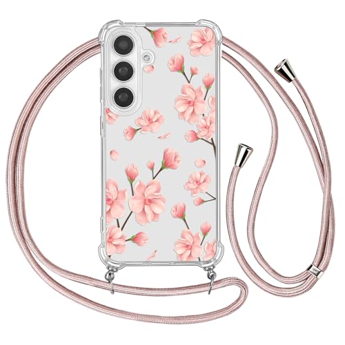 Ciciber Ttusy Handykette Hülle für Samsung Galaxy S25 mit Band, Durchsichtig Muster Blumen Case Weiches TPU Silikon Schutzhülle mit Kordel zum Umhängen Necklace HandyHülle für Samsung S25, 04 Ciciber Ttusy Handykette Hülle für Samsung Galaxy S25 mit Band, Durchsichtig Muster Blumen Case Weiches TPU Silikon Schutzhülle mit Kordel zum Umhängen Necklace HandyHülle für Samsung S25, 04 von Ciciber Ttusy