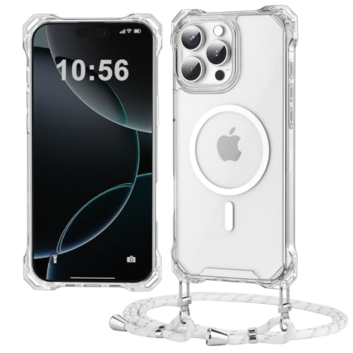 Ciciber Ttusy Handykette Hülle für iPhone 15 Pro Max mit Band, Magsafe PC Zurück Schutzhülle HandyHülle mit Kordel zum Umhängen Necklace Hülle für iPhone 15 Pro Max - Weiß Ciciber Ttusy Handykette Hülle für iPhone 15 Pro Max mit Band, Magsafe PC Zurück Schutzhülle HandyHülle mit Kordel zum Umhängen Necklace Hülle für iPhone 15 Pro Max - Weiß von Ciciber Ttusy