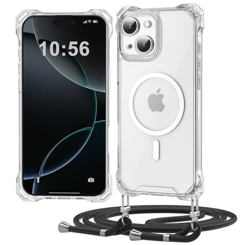 Ciciber Ttusy Handykette Hülle für iPhone 15 mit Band, Magsafe PC Zurück Schutzhülle HandyHülle mit Kordel zum Umhängen Necklace Hülle für iPhone 15 - Schwarz Ciciber Ttusy Handykette Hülle für iPhone 15 mit Band, Magsafe PC Zurück Schutzhülle HandyHülle mit Kordel zum Umhängen Necklace Hülle für iPhone 15 - Schwarz von Ciciber Ttusy