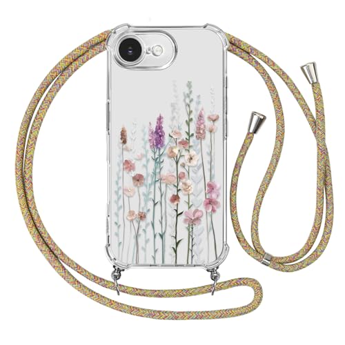 Ciciber Ttusy Handykette Hülle für iPhone 16e mit Band, Stoßfest Durchsichtig Muster Blumen Case Weiches Silikon Schutzhülle mit Kordel zum Umhängen Necklace HandyHülle für iPhone 16e, 02 Ciciber Ttusy Handykette Hülle für iPhone 16e mit Band, Stoßfest Durchsichtig Muster Blumen Case Weiches Silikon Schutzhülle mit Kordel zum Umhängen Necklace HandyHülle für iPhone 16e, 02 von Ciciber Ttusy