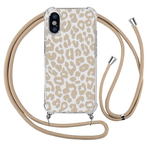 Ciciber Ttusy Handykette Hülle für iPhone X/XS mit Band, Stoßfest Durchsichtig Muster Leopard Case Weiches Silikon Schutzhülle mit Kordel zum Umhängen Necklace HandyHülle für iPhone X/XS, 06 Ciciber Ttusy Handykette Hülle für iPhone X/XS mit Band, Stoßfest Durchsichtig Muster Leopard Case Weiches Silikon Schutzhülle mit Kordel zum Umhängen Necklace HandyHülle für iPhone X/XS, 06 von Ciciber Ttusy