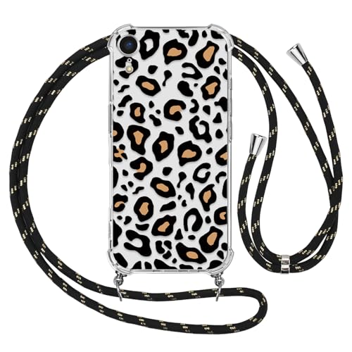 Ciciber Ttusy Handykette Hülle für iPhone XR mit Band, Stoßfest Durchsichtig Muster Leopard Case Weiches Silikon Schutzhülle mit Kordel zum Umhängen Necklace HandyHülle für iPhone XR, 07 Ciciber Ttusy Handykette Hülle für iPhone XR mit Band, Stoßfest Durchsichtig Muster Leopard Case Weiches Silikon Schutzhülle mit Kordel zum Umhängen Necklace HandyHülle für iPhone XR, 07 von Ciciber Ttusy
