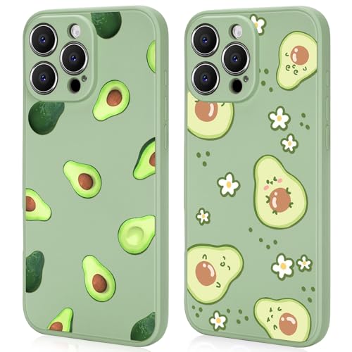 Ciciber 2 Stück Hülle für iPhone 16 Pro Handyhülle Silikon mit Muster Avocado Matte Case Stoßfest Dünn Ästhetik Frauen Mädchen Weich TPU Schutzhülle Tasche für iPhone 16 Pro 6.3" Grün Ciciber 2 Stück Hülle für iPhone 16 Pro Handyhülle Silikon mit Muster Avocado Matte Case Stoßfest Dünn Ästhetik Frauen Mädchen Weich TPU Schutzhülle Tasche für iPhone 16 Pro 6.3" Grün von Ciciber