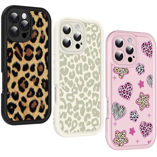 Ciciber 3 Stück Hülle für iPhone 16 Pro Handyhülle Silikon mit Muster Leopard Matte Case Stoßfest Dünn Ästhetik Frauen Mädchen Weich TPU Schutzhülle Tasche für iPhone 16 Pro 6.3" Ciciber 3 Stück Hülle für iPhone 16 Pro Handyhülle Silikon mit Muster Leopard Matte Case Stoßfest Dünn Ästhetik Frauen Mädchen Weich TPU Schutzhülle Tasche für iPhone 16 Pro 6.3" von Ciciber