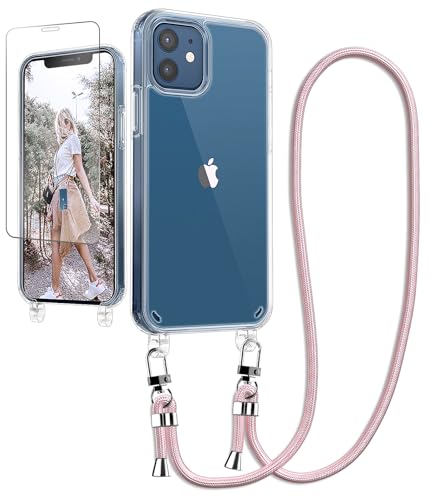 Ciciber Handykette Hülle für iPhone 11 Handyhülle mit Band und Schutzfolie, Transparent Case mit Schnur zum Umhängen Kordel Necklace Hülle Schutzhülle für iPhone 11 6.1", roségold Ciciber Handykette Hülle für iPhone 11 Handyhülle mit Band und Schutzfolie, Transparent Case mit Schnur zum Umhängen Kordel Necklace Hülle Schutzhülle für iPhone 11 6.1", roségold von Ciciber