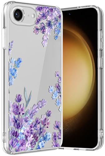 Ciciber für iPhone 16e Hülle, Transparent Handyhülle für iPhone 16e Dünn Mädchen Muster Stoßfest Schutzhülle iPhone 16e Case TPU Cover mit Lanvendel Blumen Motiv Ciciber für iPhone 16e Hülle, Transparent Handyhülle für iPhone 16e Dünn Mädchen Muster Stoßfest Schutzhülle iPhone 16e Case TPU Cover mit Lanvendel Blumen Motiv von Ciciber