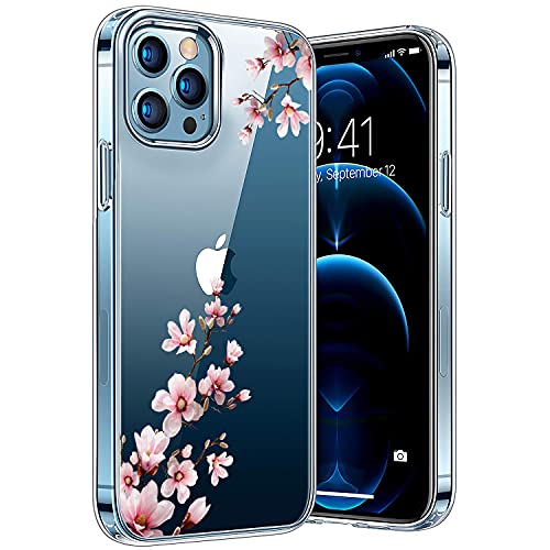 Handyhülle Kompatibel mit iPhone 12 Pro Max, Ultra Dünn Durchsichtige TPU und Kratzern Hülle für iPhone 12 Pro Max 6,7 Zoll, Cover Transparent mit Motiv Blumen Schützt vor Stößen Case - Pfirsichblüte Handyhülle Kompatibel mit iPhone 12 Pro Max, Ultra Dünn Durchsichtige TPU und Kratzern Hülle für iPhone 12 Pro Max 6,7 Zoll, Cover Transparent mit Motiv Blumen Schützt vor Stößen Case - Pfirsichblüte von Ciciber