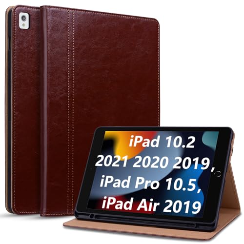 Cicili Hülle für iPad 9./8./7. Generation 10,2 Zoll 2021 2020 2019 Kunstleder Schutzhülle Tablet Case Cover für iPad 10.2"/ Pro 10.5" mit Ständer Auto Schlafen/Wachen - Braun Cicili Hülle für iPad 9./8./7. Generation 10,2 Zoll 2021 2020 2019 Kunstleder Schutzhülle Tablet Case Cover für iPad 10.2"/ Pro 10.5" mit Ständer Auto Schlafen/Wachen - Braun von Cicili