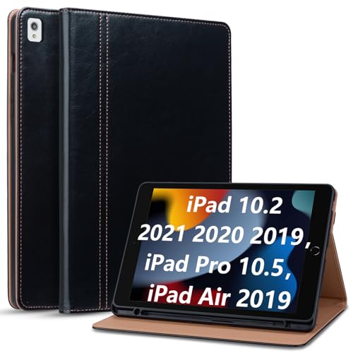 Cicili Hülle für iPad 9./8./7. Generation 10,2 Zoll 2021 2020 2019 Kunstleder Schutzhülle Tablet Case Cover für iPad 10.2"/ Pro 10.5" mit Ständer Auto Schlafen/Wachen - Schwarz Cicili Hülle für iPad 9./8./7. Generation 10,2 Zoll 2021 2020 2019 Kunstleder Schutzhülle Tablet Case Cover für iPad 10.2"/ Pro 10.5" mit Ständer Auto Schlafen/Wachen - Schwarz von Cicili