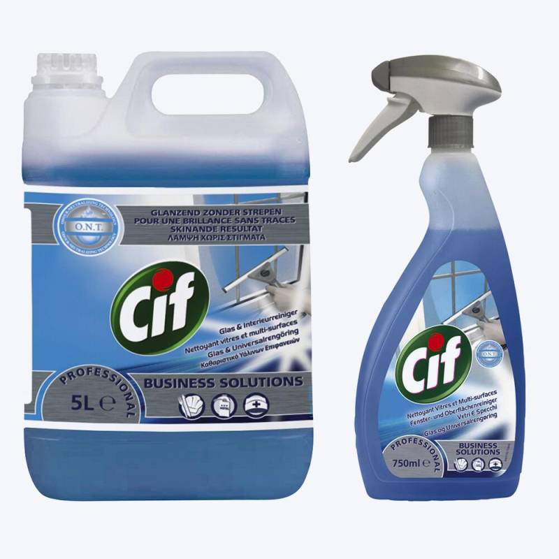 Cif Glasreiniger Professional Glas- und Fensterreiniger 0,75 l von Cif