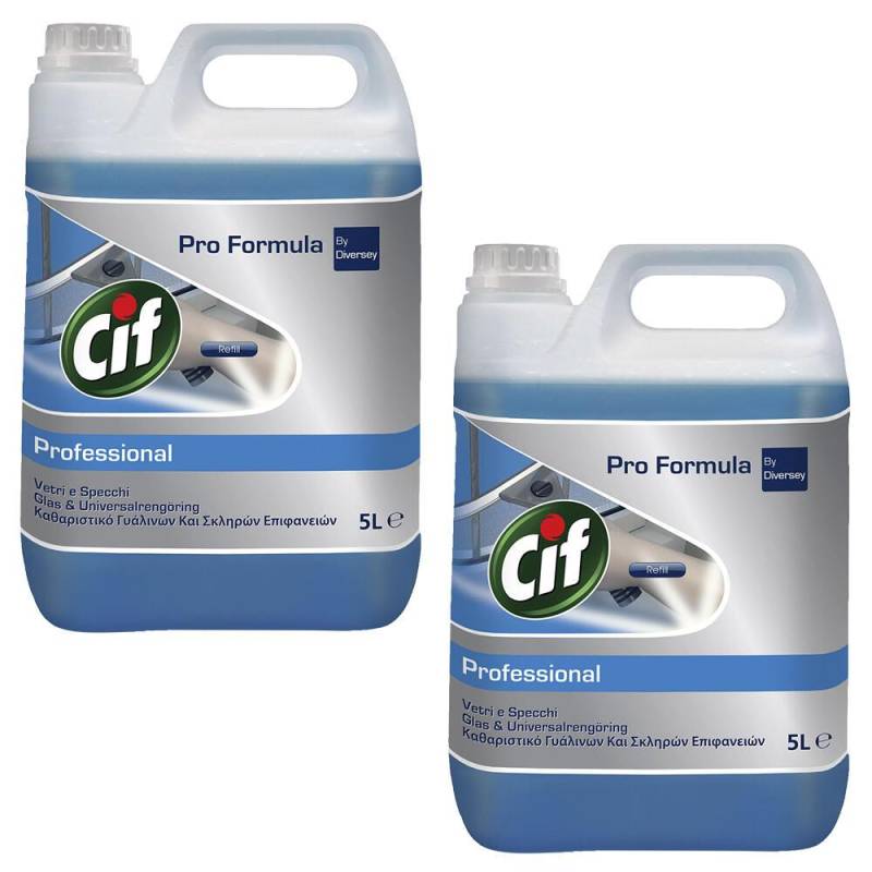 Cif Glasreiniger Professional 2x 5,0 l von Cif