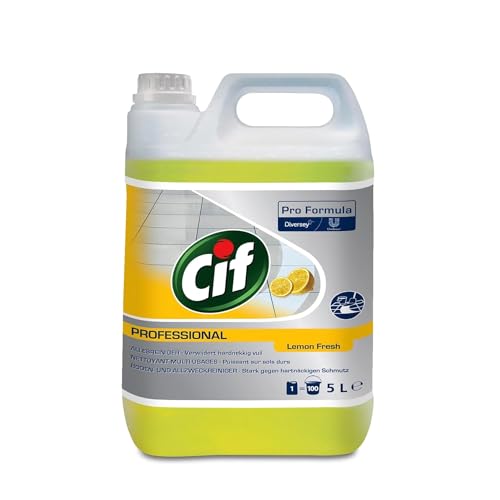 Cif Professional Allzweckreiniger Zitrus - Zuverlässige Reinigung für gründliche Sauberkeit, professionelle Ergebnisse mit erfrischendem Zitrusduft, 5L Kanister von Cif