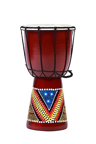 20cm Kinder Djembe Trommel Bongo Drum Deko Bunt Bemalt von Ciffre