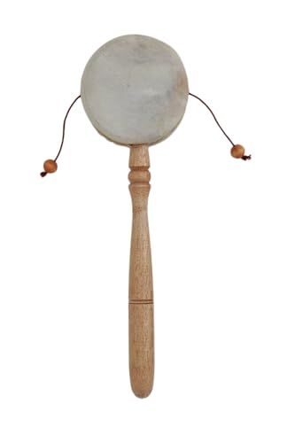 20cm Kinder Djembe Trommel Bongo Drum Deko Viele Schildkröten + Handtrommel Rassel R6 von Ciffre