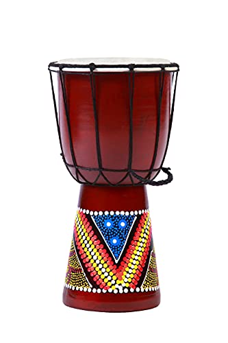 20cm x 10cm (Höhe x Durchmesser) Kinder Djembe Drum Trommel Bongo handbemalt Fair Trade von Ciffre