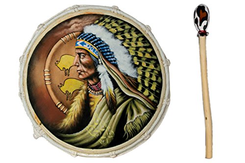 30cm Grosse Schamanentrommel Bison Indianer Gemalt Rahmentrommel Bodhran Drum 30cm Grosse Schamanentrommel Bison Indianer Gemalt Rahmentrommel Bodhran Drum von Ciffre