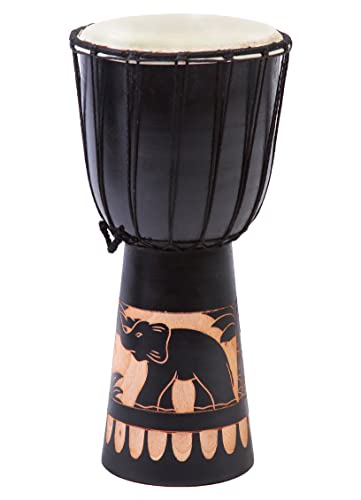 40cm Anfänger Djembe Trommel Bongo Drum Holz Elefant Afrika Style von Ciffre