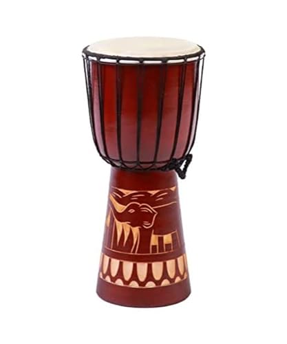 40cm Große Djembe Trommel Bongo Drum Elefant Braun Fair Trade Top Klang von Ciffre