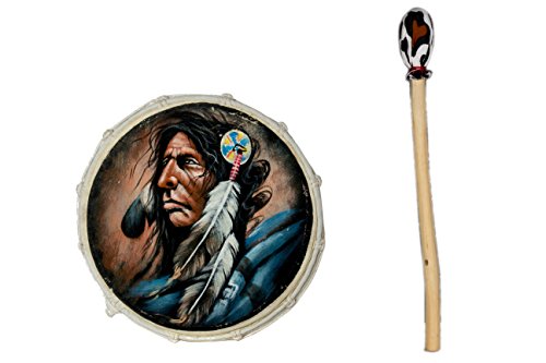 40cm Grosse Schamanentrommel Indianer Trommel Djembe Rahmentrommel Bodhran Drum von Ciffre
