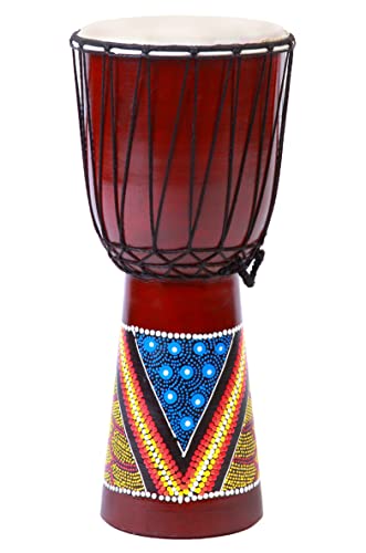 60cm Djembe Trommel Bongo Holztrommel Drum Darbuka Guter Klang Dotpaint von Ciffre