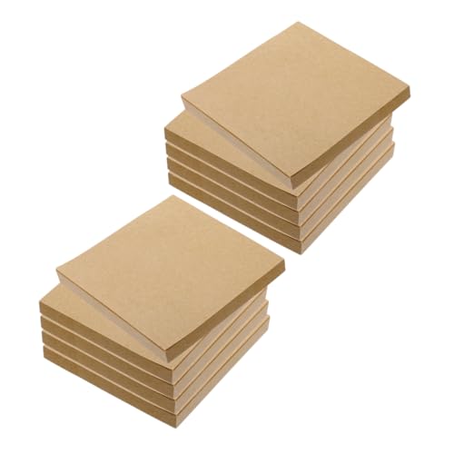 Ciieeo 10 -Notizbuch notizen liefert College-Must-Haves einkaufsliste notizblöcke Notizblock Server-Notizblöcke Haftnotizblöcke Krankenpflege Schulmaterial Schulsachen Papier Brown von Ciieeo